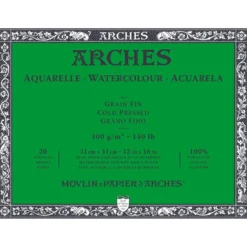 Arches Aquarelle Akvarellblokk CP 300g 20ark – 31x41cm