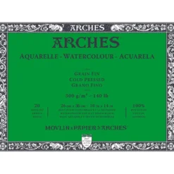 Arches Aquarelle Akvarellblokk CP 300g 20ark – 26x36cm