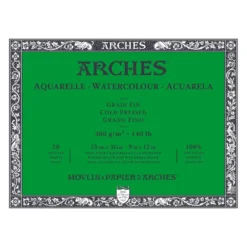Arches Aquarelle Akvarellblokk CP 300g 20ark – 23x31cm