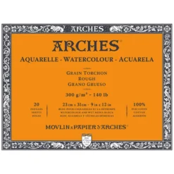 Arches Aquarelle Akvarellblokk Rough 300g 20ark – 23x31cm