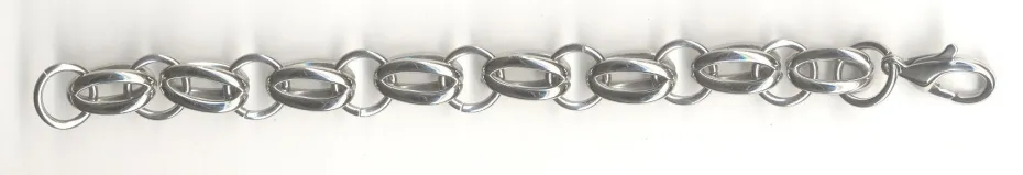 Armbånd med karabinlås, Dimension rustfritt stål