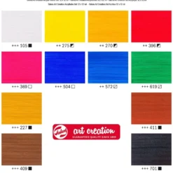 Art Creation Akrylmaling Sett 12x12ml – Standard