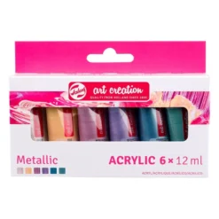 Art Creation Akrylmaling Sett 6x12ml – Metallic