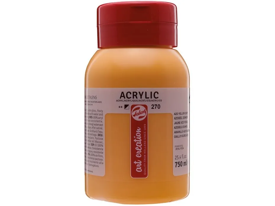 Art Creation Akryl 750ml – 270 Azo yellow deep