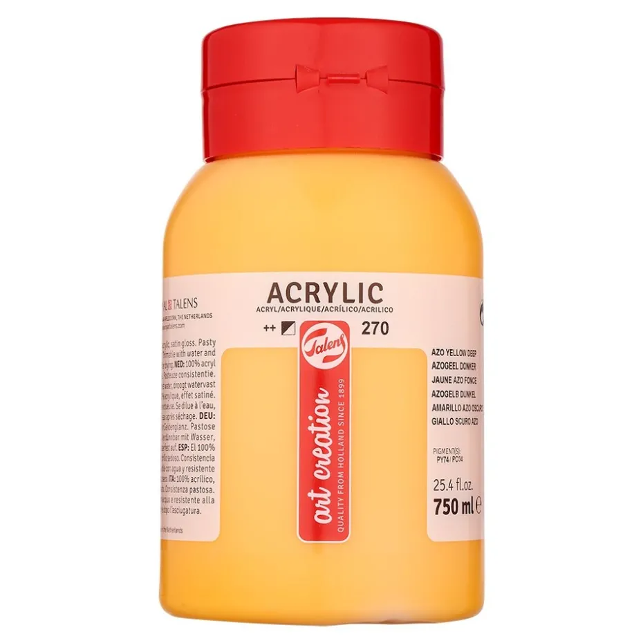 Art Creation Akryl 750ml – 270 Azo yellow deep