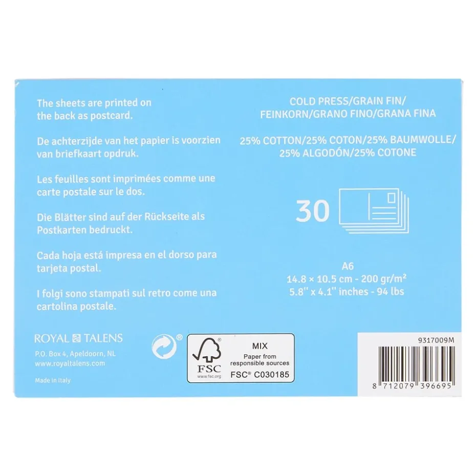 Art Creation Akvarellblokk – Postkort – 10,5×14,8