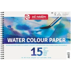 Art Creation Akvarellblokk spiral – A4 – 240g