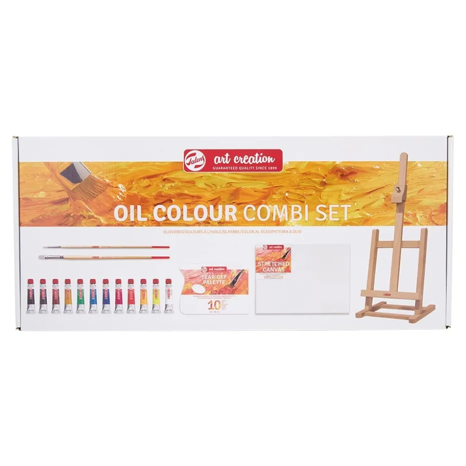 Art Creation Oljemalingsett – Combi Set m/staffeli & lerret