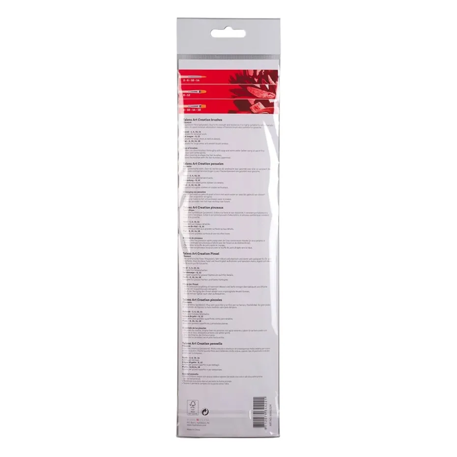 Art Creation Penselsett – Polyester 10 størrelser