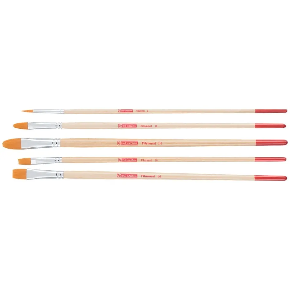 Art Creation Penselsett – Polyester – 5 størrelser