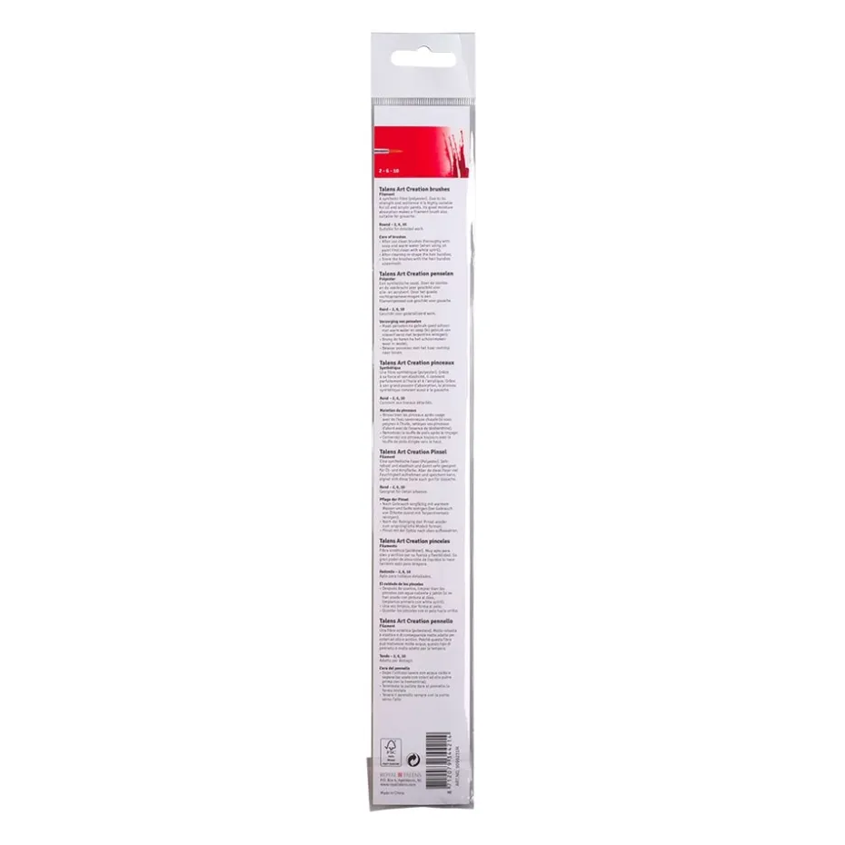 Art Creation Penselsett – Polyester Rund 2-6-10