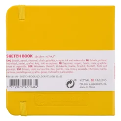 Art Creation Skissebok m/strikk 140g 12x12cm – Gul