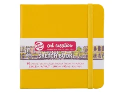 Art Creation Skissebok m/strikk 140g 12x12cm – Gul