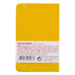 Art Creation Skissebok m/strikk 140g 9x14cm – Gul