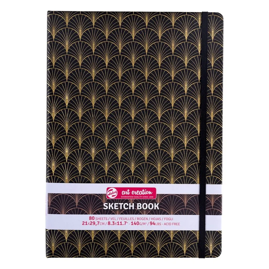 Art Creation Skissebok m/strikk 140g A4 – Art Deco