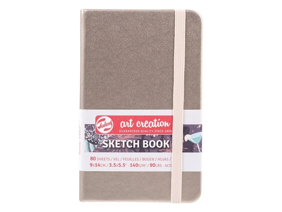 Art Creation Skissebok m/strikk 140g 9x14cm – Champagne