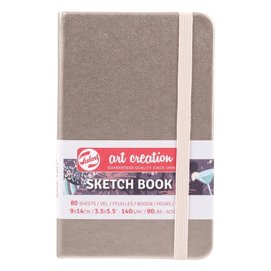 Art Creation Skissebok m/strikk 140g 9x14cm – Champagne