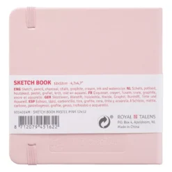 Art Creation Skissebok m/strikk 140g 12x12cm – Rosa