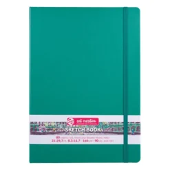 Art Creation Skissebok m/strikk 140g A4 – Forest Green