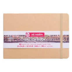 Art Creation Skissebok m/strikk 140g 21×14,8 – Kraft