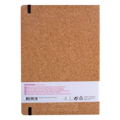 Art Creation Skissebok m/strikk 140g A4 – Kork
