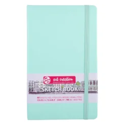 Art Creation Skissebok m/strikk 140g 13x21cm – Fresh Mint
