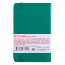 Art Creation Skissebok m/strikk 140g 9x14cm – Forest Green