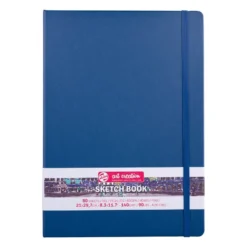 Art Creation Skissebok m/strikk 140g A4 – Navy Blue