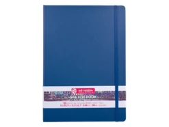 Art Creation Skissebok m/strikk 140g A4 – Navy Blue
