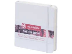 Art Creation Skissebok m/strikk 140g 12x12cm – Hvit