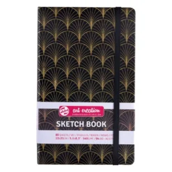 Art Creation Skissebok m/strikk 140g 13x21cm – Art Deco