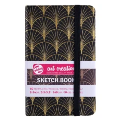 Art Creation Skissebok m/strikk 140g 9x14cm – Art Deco