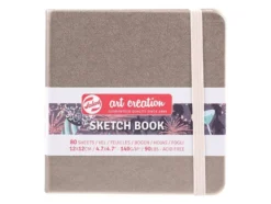 Art Creation Skissebok m/strikk 140g 12x12cm – Champagne
