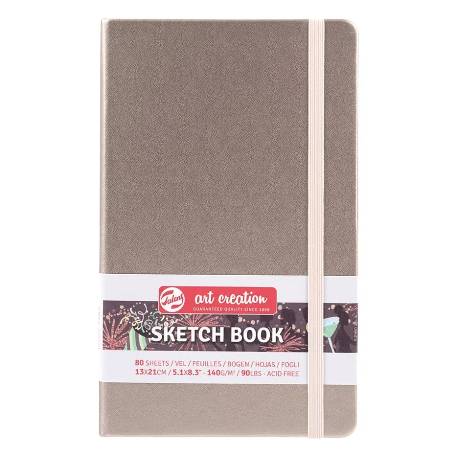 Art Creation Skissebok m/strikk 140g 13x21cm – Champagne