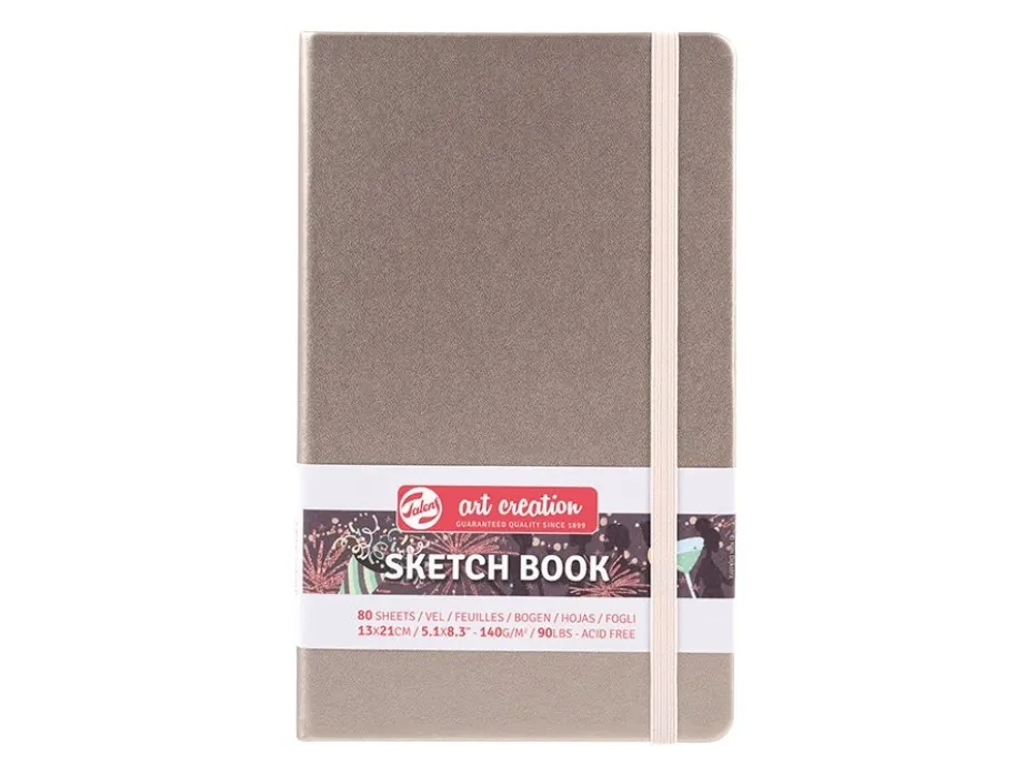Art Creation Skissebok m/strikk 140g 13x21cm – Champagne