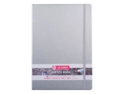 Art Creation Skissebok m/strikk 140g A4 – Sølv