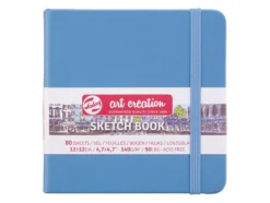 Art Creation Skissebok m/strikk 140g 12x12cm – Lys blå