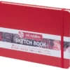 Art Creation Skissebok m/strikk 140g 21×14,8 – Rød