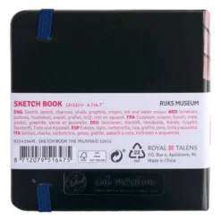 Art Creation Skissebok m/strikk 140g 12x12cm – Milk Maid