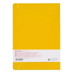 Art Creation Skissebok m/strikk 140g A4 – Gul