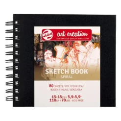 Art Creation Skissebok spiral 110g – 15x15cm