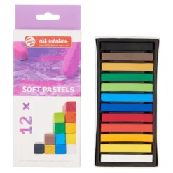 Art Creation Soft Pastels – Sett med 12 farger