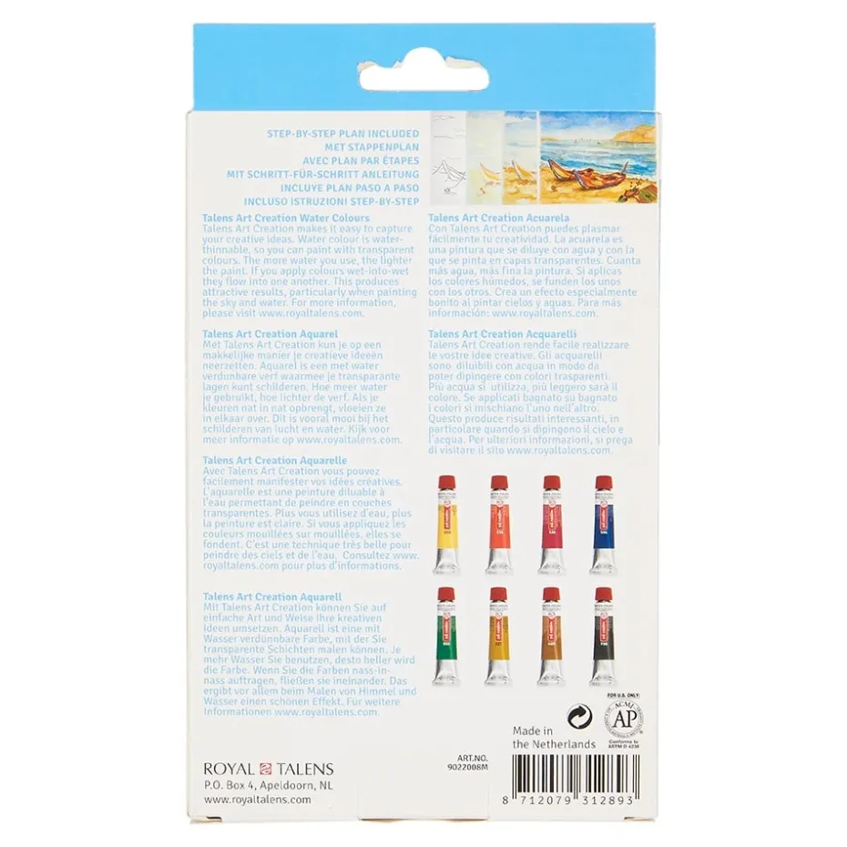 Art Creation Water Colour 8x12ml