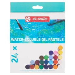 Art Creation Water-Soluble Oil Pastels – Sett med 24 farger