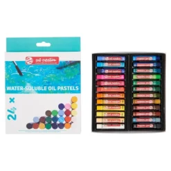 Art Creation Water-Soluble Oil Pastels – Sett med 24 farger