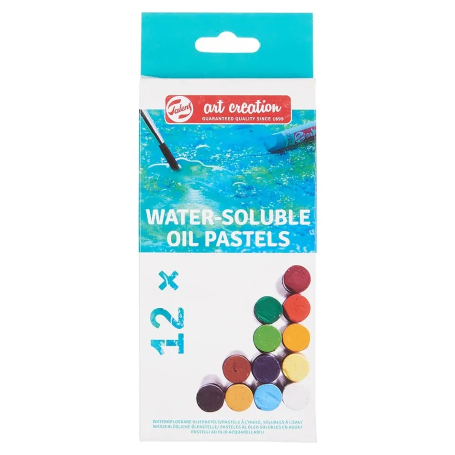 Art Creation Water-Soluble Oil Pastels – Sett med 12 farger