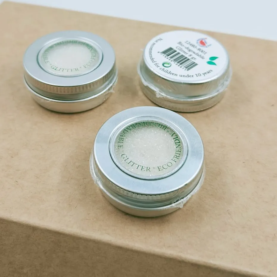 Bio Glitter 8g – Hvit