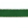 Bånd 9,5mm – Grønn med sølvkant – 10m