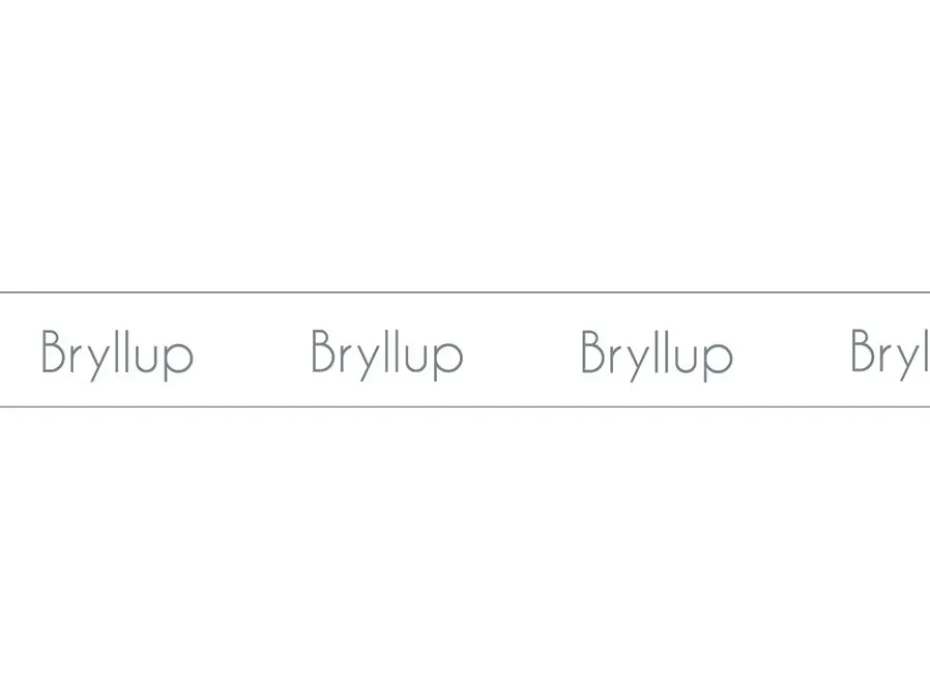 Bånd m/tekst 13mm – Bryllup – 10m