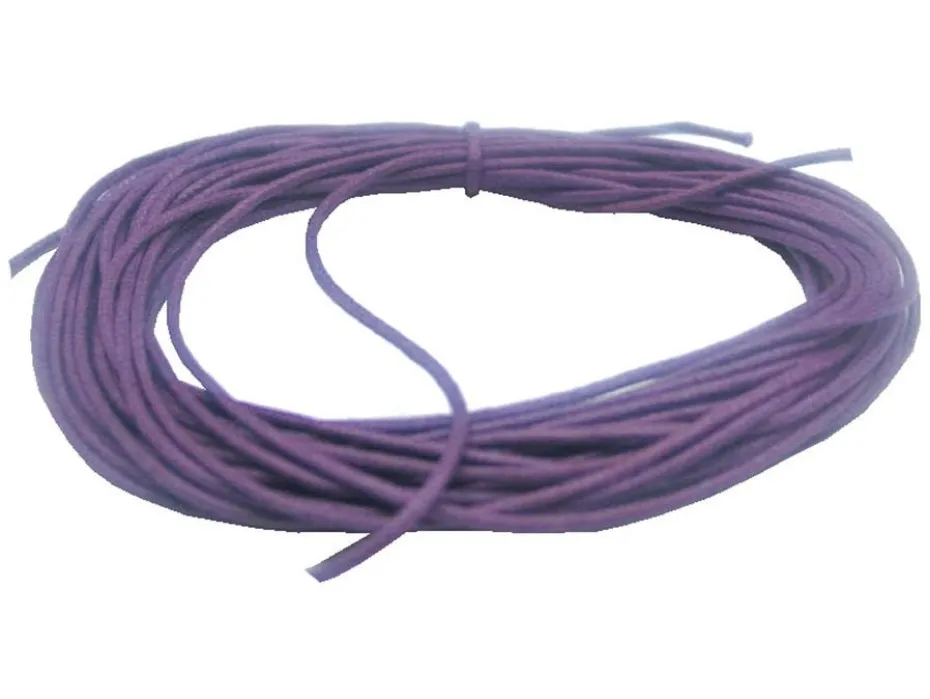 Bomullssnor 1mm – Lilla – 5m